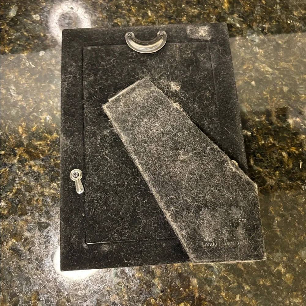 Vintage 4”x6” black and silver frame